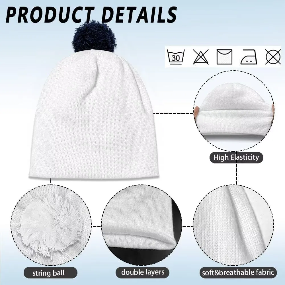 Pompom Winter Warm Hat stake quasar estimate infancy fountain anecdote for Women Men Trendy Knit Pom Beanie Headgear for Party Vacation Babrukda 2 Pieces Beanie Hat with 