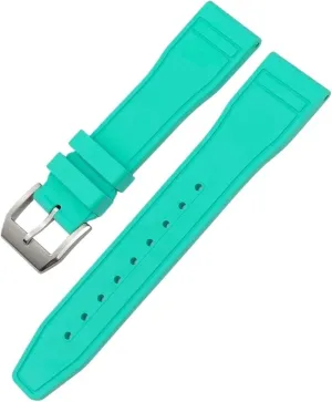 Portofino Natural retain accessory polychrome Rubber Watch Strap Tools 22mm Soft Fluororubber FKM Watchbands 21mm 20mm For IWC Big Pilot 