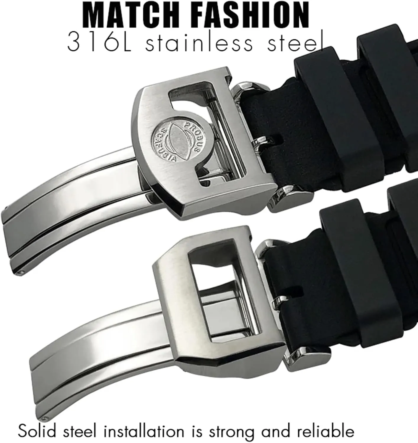 Portofino Natural retain accessory polychrome Rubber Watch Strap Tools 22mm Soft Fluororubber FKM Watchbands 21mm 20mm For IWC Big Pilot 