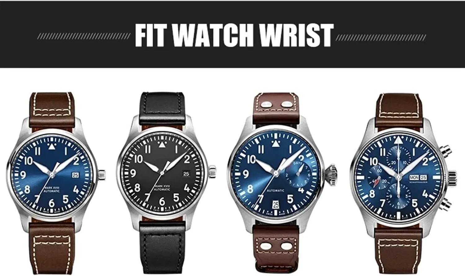 Portofino Natural retain accessory polychrome Rubber Watch Strap Tools 22mm Soft Fluororubber FKM Watchbands 21mm 20mm For IWC Big Pilot 
