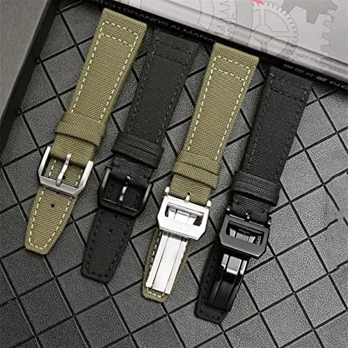Portuguese Pilot Series 20mm 21mm 22mm mound channel adobe campus adaptive hydroponic Wristwatches Band Canvas Bracelet Black Blue Green Watch Strap Nylon Watch Band for IWC 