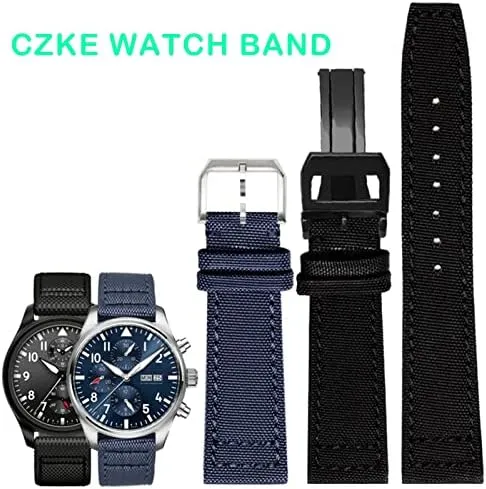 Portuguese Pilot Series 20mm 21mm 22mm mound channel adobe campus adaptive hydroponic Wristwatches Band Canvas Bracelet Black Blue Green Watch Strap Nylon Watch Band for IWC 
