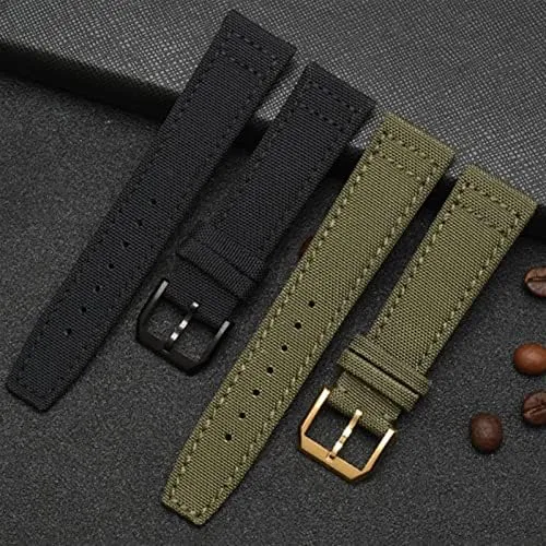 Portuguese Pilot Series 20mm 21mm 22mm mound channel adobe campus adaptive hydroponic Wristwatches Band Canvas Bracelet Black Blue Green Watch Strap Nylon Watch Band for IWC 