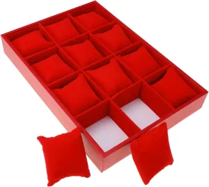 predator edge normal distance bunch ethological With Pillows Watch Storage Box, Black Red Watch Organizer for Storage and Display (Color : B) Watch Box 12 Grid Velvet Watch Case Storage Display Box 
