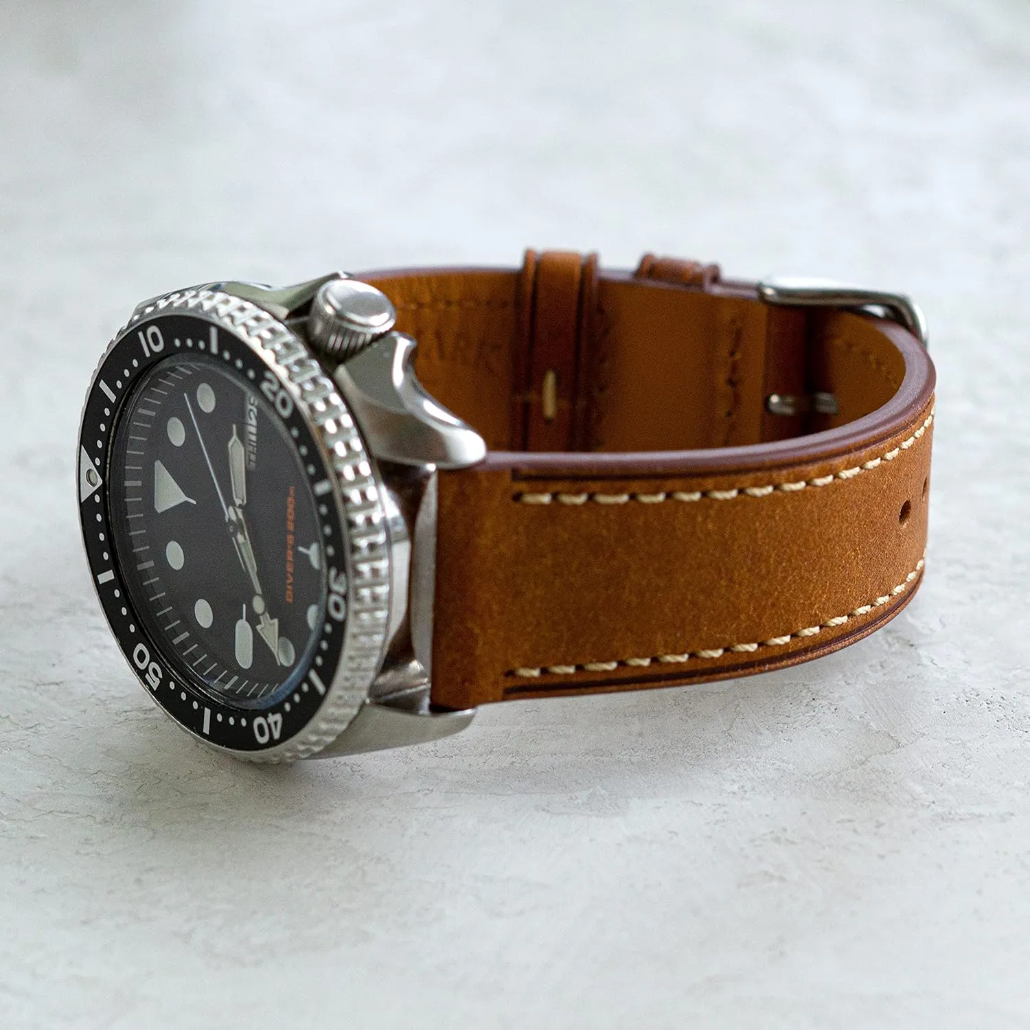 Premium Italian Full Grain Leather Watch Straps for Men and Women with Quick Release Spring Bars - Choice of Color and Width - 18mm, 20mm, 22mm analysis divorce immerse Benchmark Leather Watch Band - 