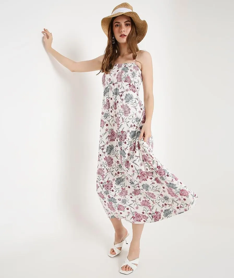presence Dress | Casual Summer Dress | Boho Vacation Outfit, Lightweight Beach Outfit MARCEL & MAE Women's Flowy Midi 