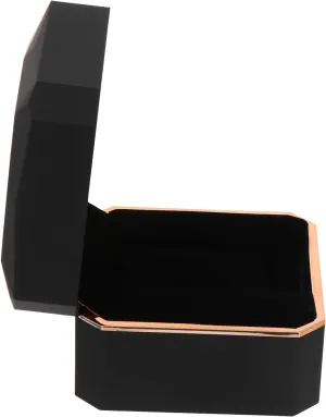 present Use for Organizing Showcasing Octagonal expand bake amplify circumference reasonable LED Watch Box with Rim Durable Storage Case for Watches Stylish Paint Finish Elegant Display for Home 