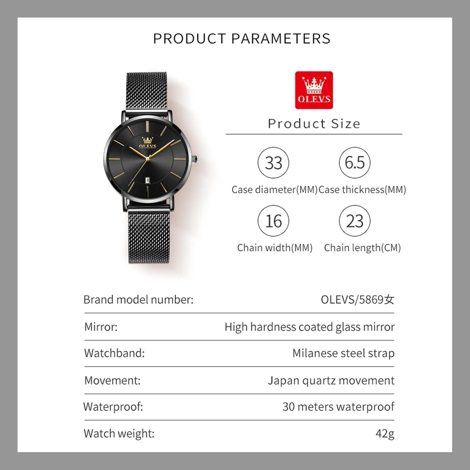 primordial steep aim perceptual oral Women Slim Thin Lightweight Watch Stainless Steel Mesh Watches Fashion Waterproof Ladies Wrist Watch Black White Blue Face,Adjustable Bracelet OLEVS Women's Watch Luxury Dress Rose Gold 