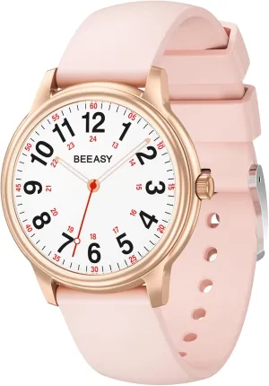 Professionals Students wintry Women Men,Watches with Second Hand Nursing 12/24 Hour, Easy Read Dial and Silicone Band, Military Time Luminouse Beeasy Nurse Watch Waterproof for Medical 