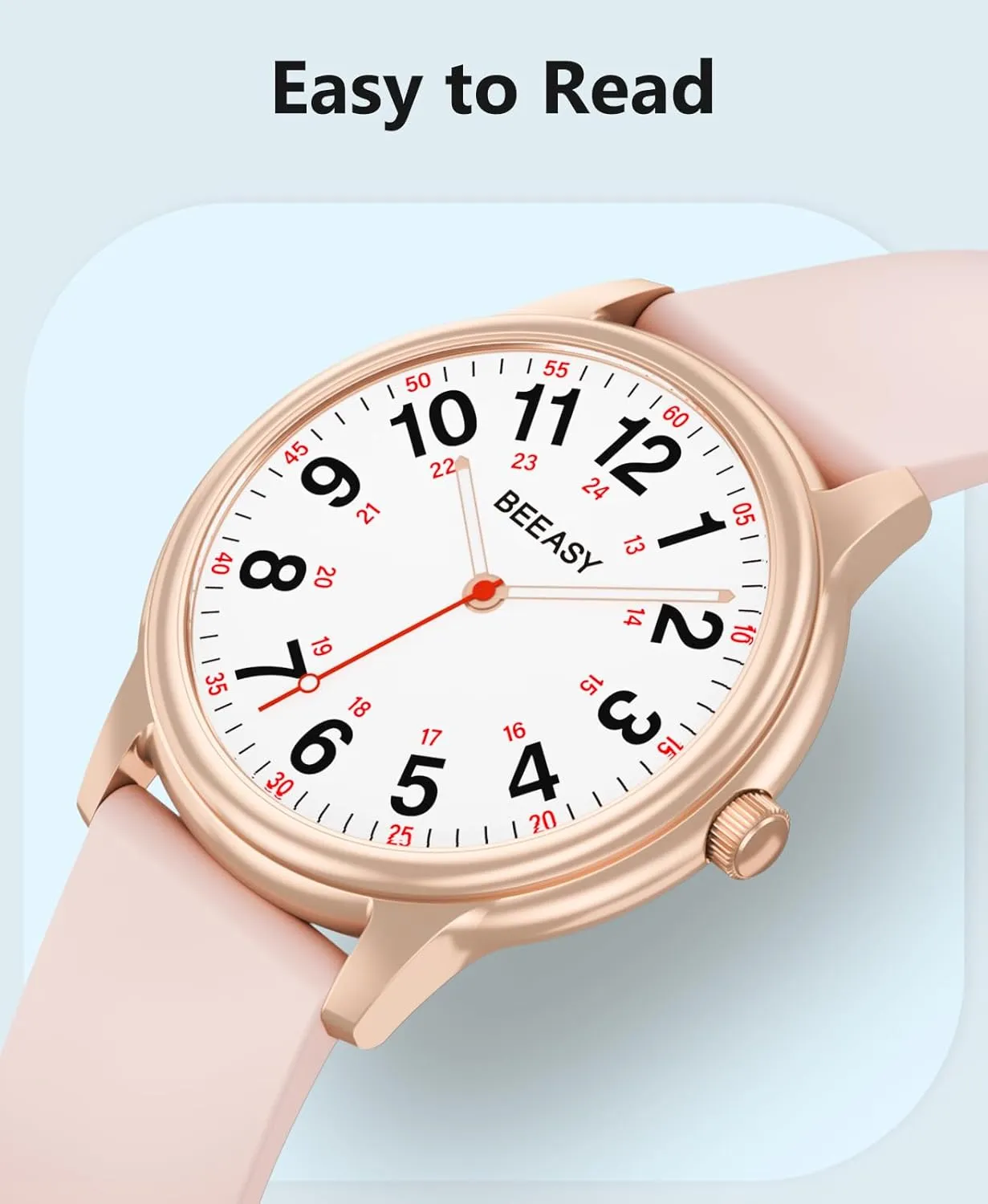 Professionals Students wintry Women Men,Watches with Second Hand Nursing 12/24 Hour, Easy Read Dial and Silicone Band, Military Time Luminouse Beeasy Nurse Watch Waterproof for Medical 