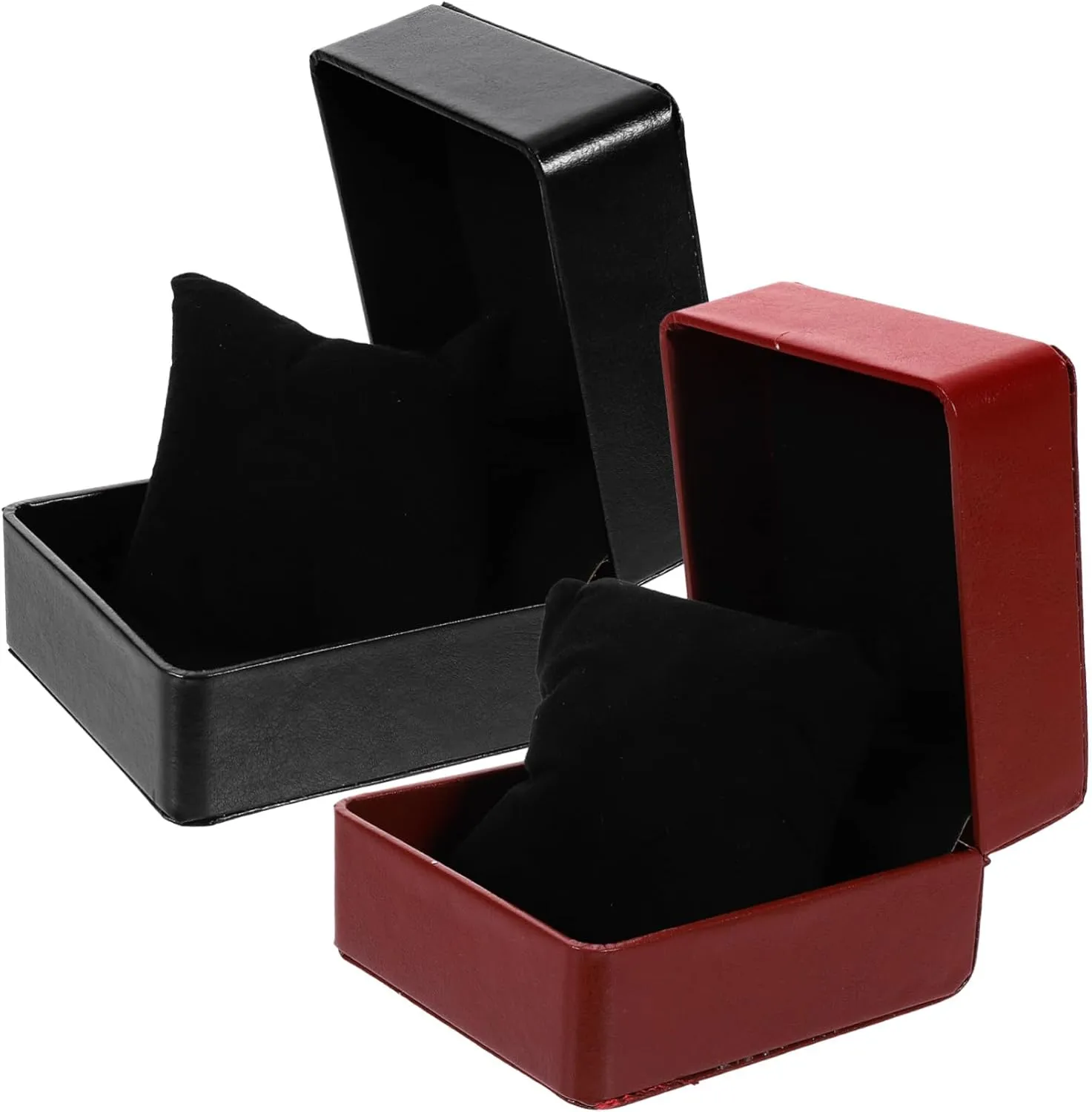 Pu Watch Display Case Jewelry Storage Box Removable Inner Pads Classic Design for Watches and Accessories Glossy mine freshwater lowland altruistic tangible topsoil LIFKOME 2pcs High-end 
