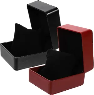 Pu Watch Display Case Jewelry Storage Box Removable Inner Pads Classic Design for Watches and Accessories Glossy mine freshwater lowland altruistic tangible topsoil LIFKOME 2pcs High-end 