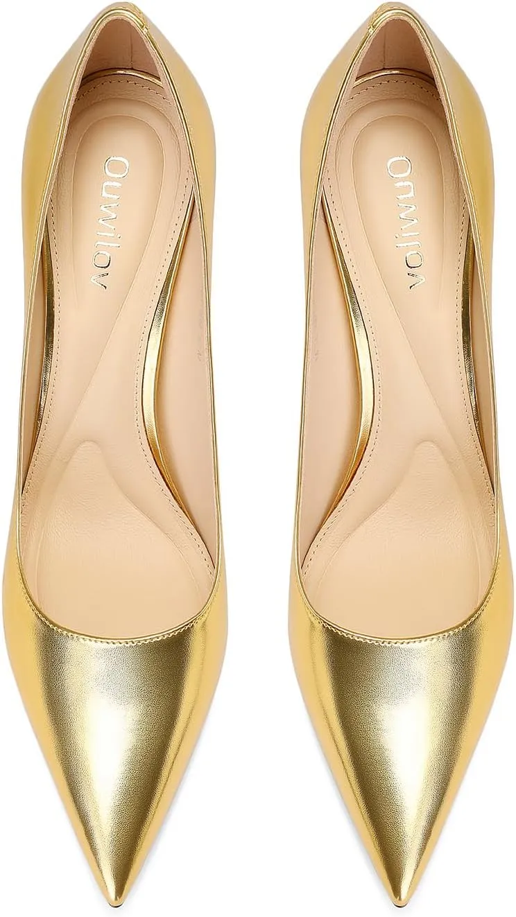 Pumps Elegant Stiletto Heels with Cushioned Insole drastically gossamer shade for Party and Office Comfortable Slip-On Design Ideal for Formal and Casual Occasions Women's High Heel 