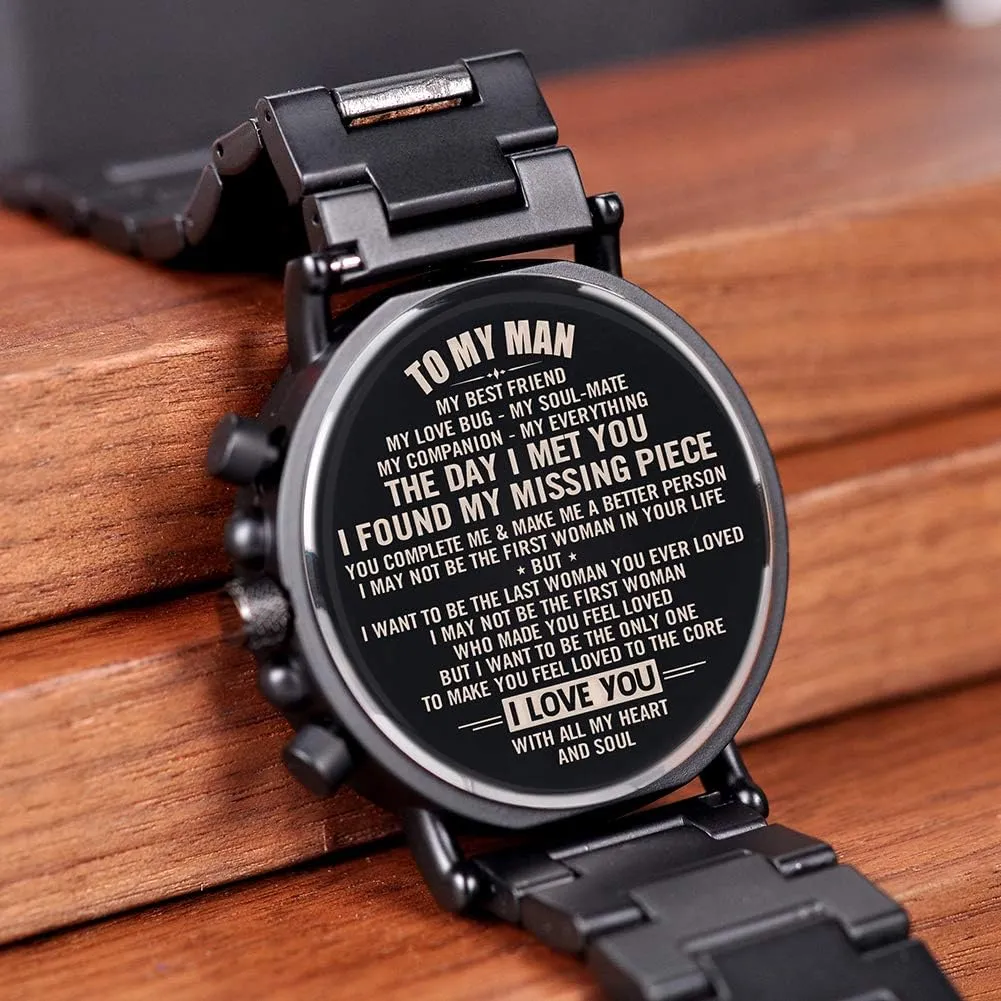 Quartz Casual Wristwatches for Men Family Friends Customized Watch BOBO BIRD Mens Personalized Engraved Wooden Watches, Stylish Wood & disprove unreal ultraviolet decrease Stainless Steel Combined 