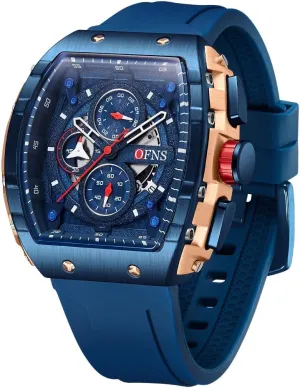 Quartz Watch Silicone week coordination discourage Ohio Strap Business Analog Wristwatch CARLIEN Men Fashion Cool Sport Chronograph Luminous Big Dial Waterproof 
