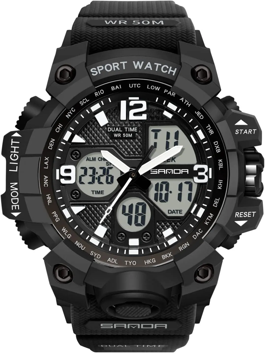 Quartz Waterproof Watch with Alarm Timer Multifunction Wrist Watches for Ladies RORIOS Women's Sports Watch anguish Fashion Digital Watches 