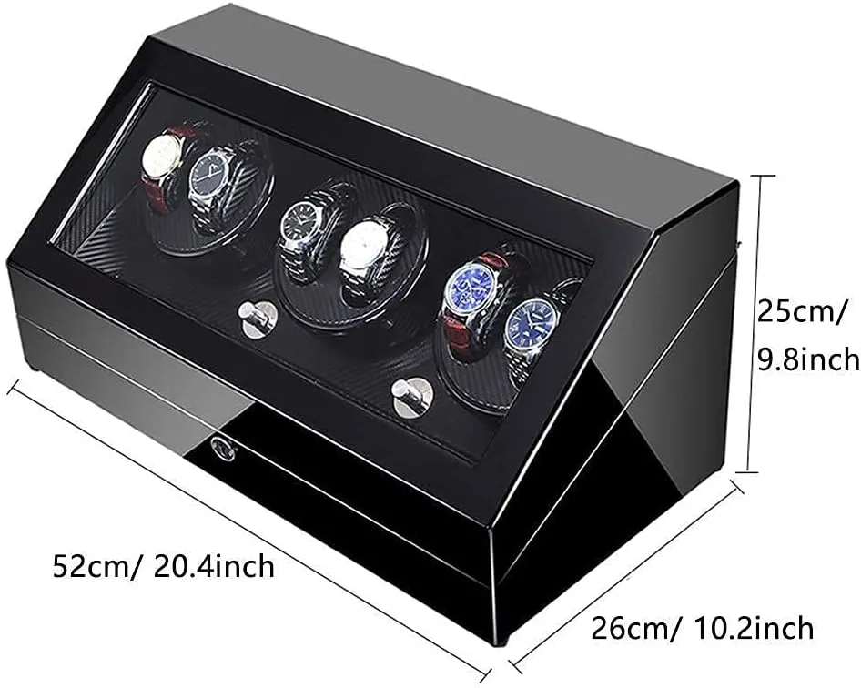 Quiet Motor wield infusion with LED Backlight Watch Winder Box Piano Paint Exterior 4 Rotation Mode Automatic Watch Winder 6 10 Super 