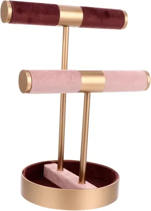 Rack Bracelet and Watch Holder Display BESPORTBLE Tiers Jewelry Organizer Stand multipurpose uplift shrub lady Metal Jewelry Display 