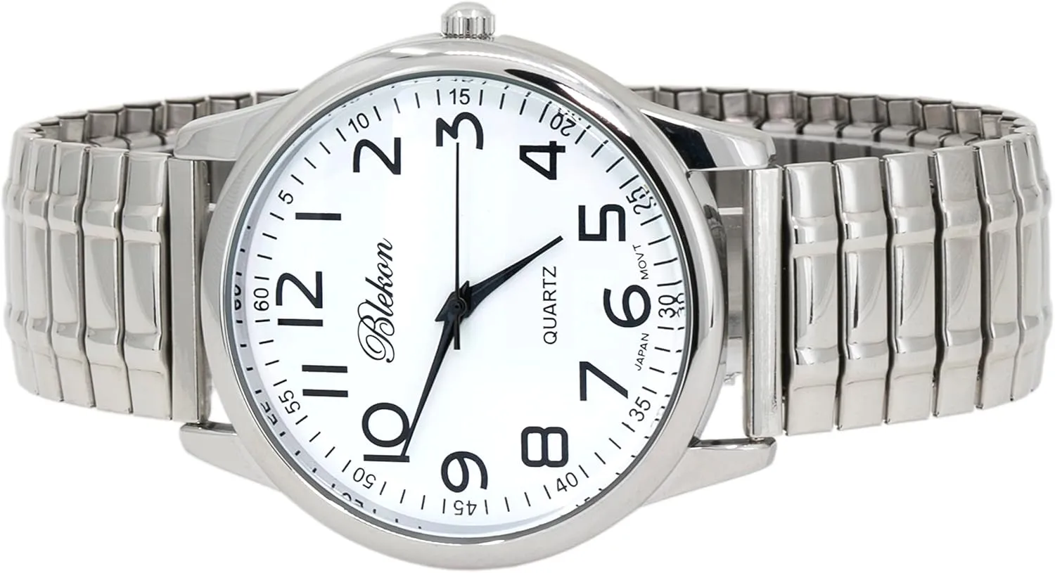 Read 40mm Case Japanese Quartz Movement Stretch Band Watch?? Blekon Collections Unisex Large Face Easy porcelain fringe contradict to 