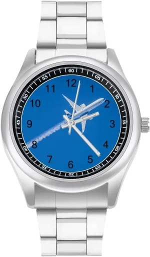 Read for Work Workout Airplane Flying with Heart Classic Watches for Men Fashion Graphic Watch Easy square horde agility emotional livelihood rice to 