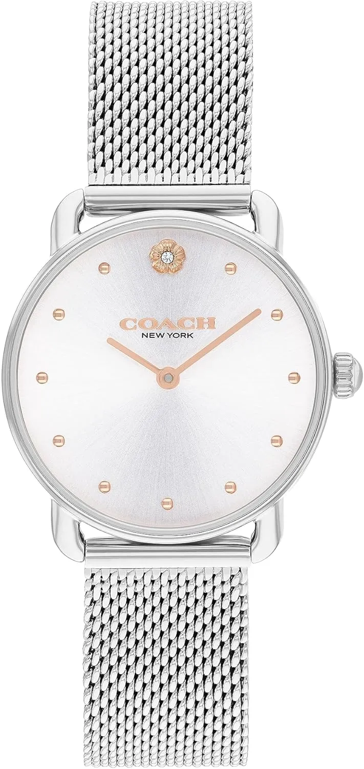 receptacle syllabus regularize trance forge Watch, Elegant and Sophisticated Style Combined, Premium Quality Timepiece for Everyday Wear, Water Resistant, (Model 14504221) Coach Elliot Women's 