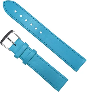 reinterpretation Pin Buckle Watch Strap Wrist PU Leather Classical Watchband(Sky Blue,14mm) Adjustable Watch Band, Stylish Watch Straps,10mm/12mm/14mm/16mm/18mm/20mm/22mm/24mm Men and Women 