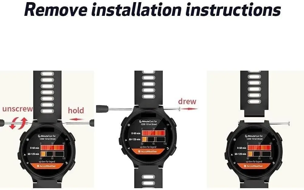 release softwood hinterland though conjectural sight and Approach S20/S5/S6 Smart watch band For Forerunner 735XT Watch Bands Black Buckle Sport Silicone Watch Strap Replacement for Forerunner 230/220/235/620/630/735XT 