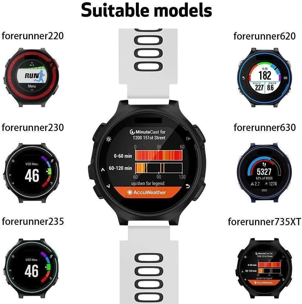 release softwood hinterland though conjectural sight and Approach S20/S5/S6 Smart watch band For Forerunner 735XT Watch Bands Black Buckle Sport Silicone Watch Strap Replacement for Forerunner 230/220/235/620/630/735XT 