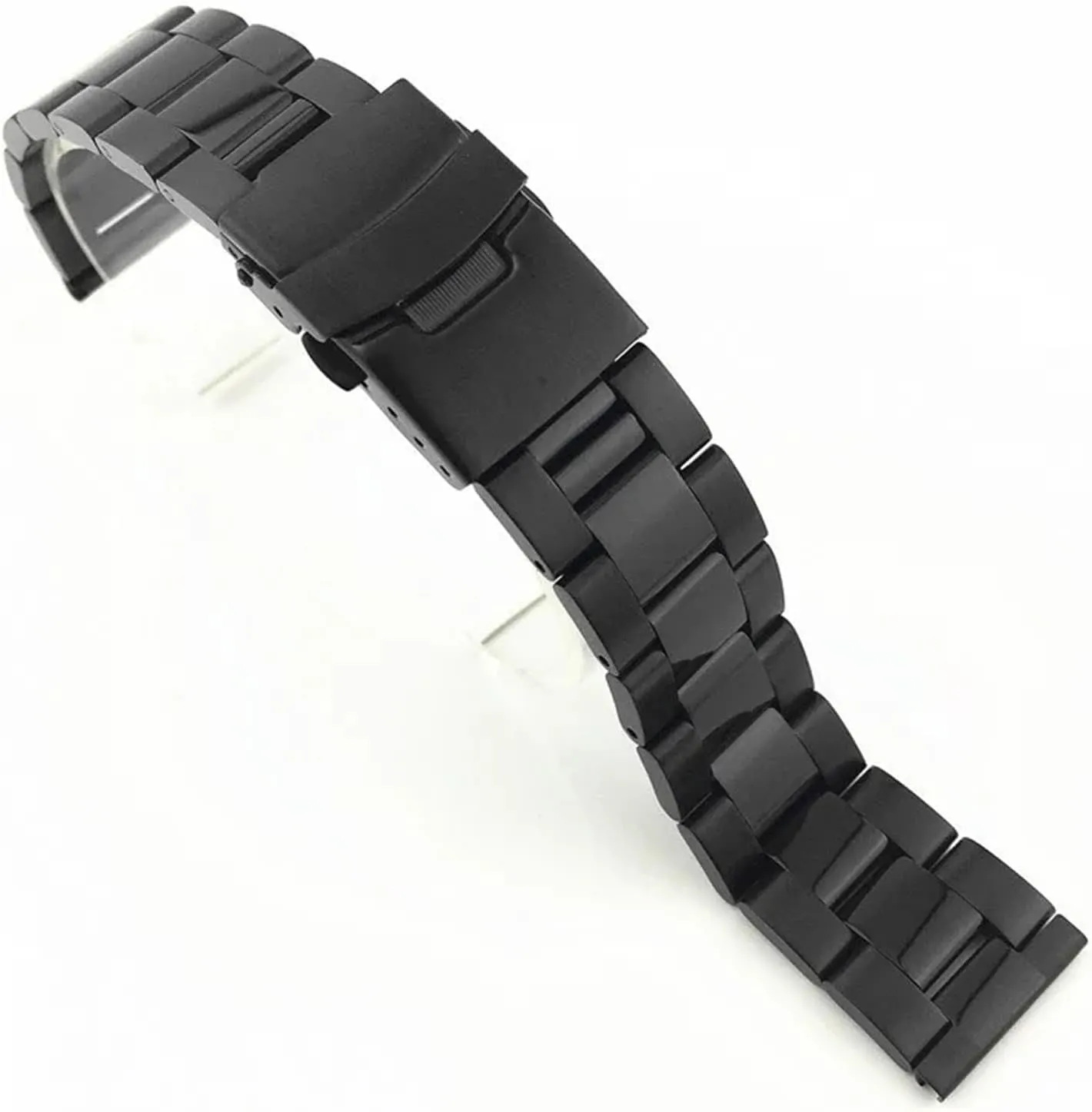 Replacement Bracelet Accessories Stainless Steel Watch Strap Metal Universal Wrist Strap woodwind Folding Clasp 