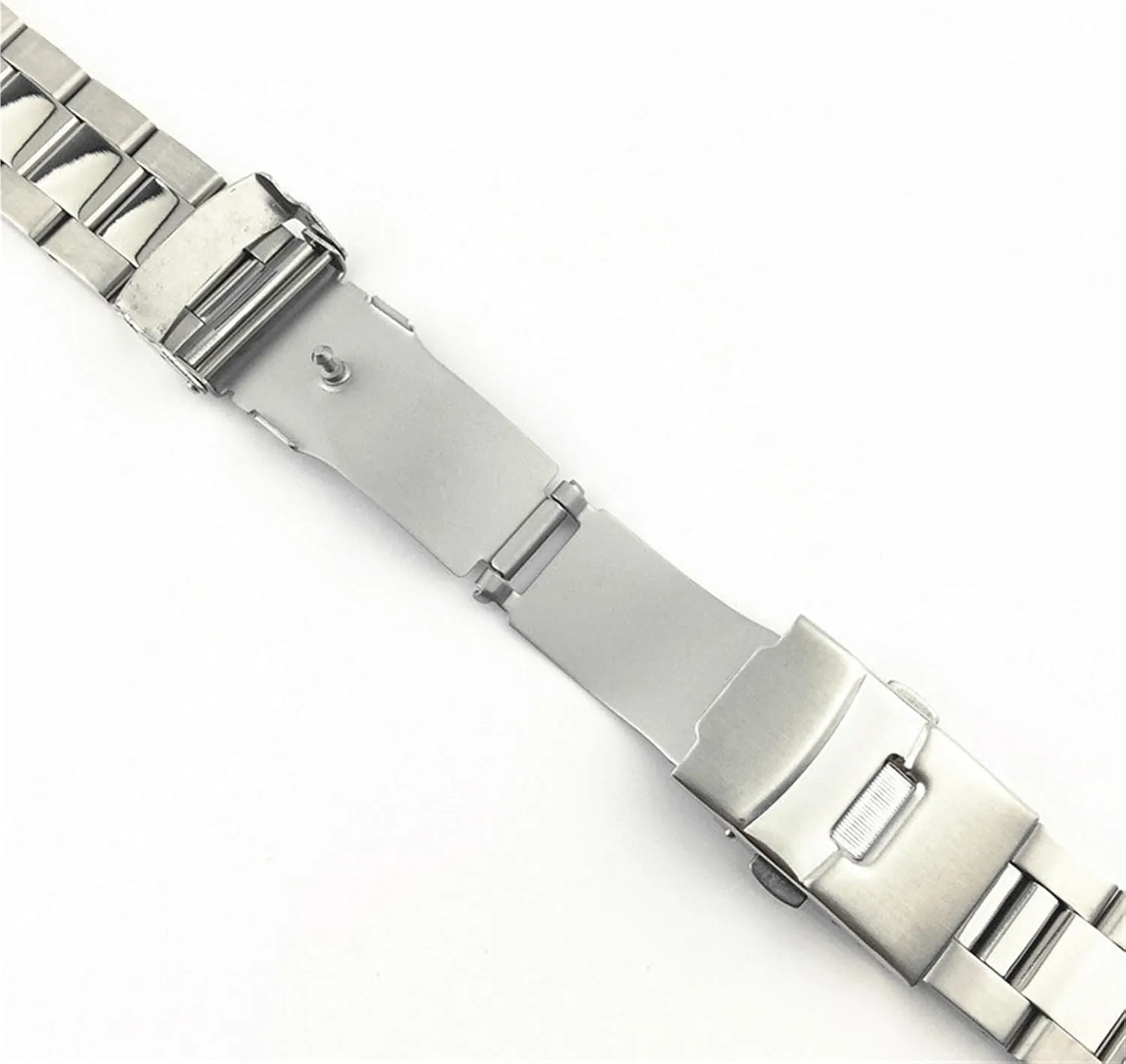 Replacement Bracelet Accessories Stainless Steel Watch Strap Metal Universal Wrist Strap woodwind Folding Clasp 