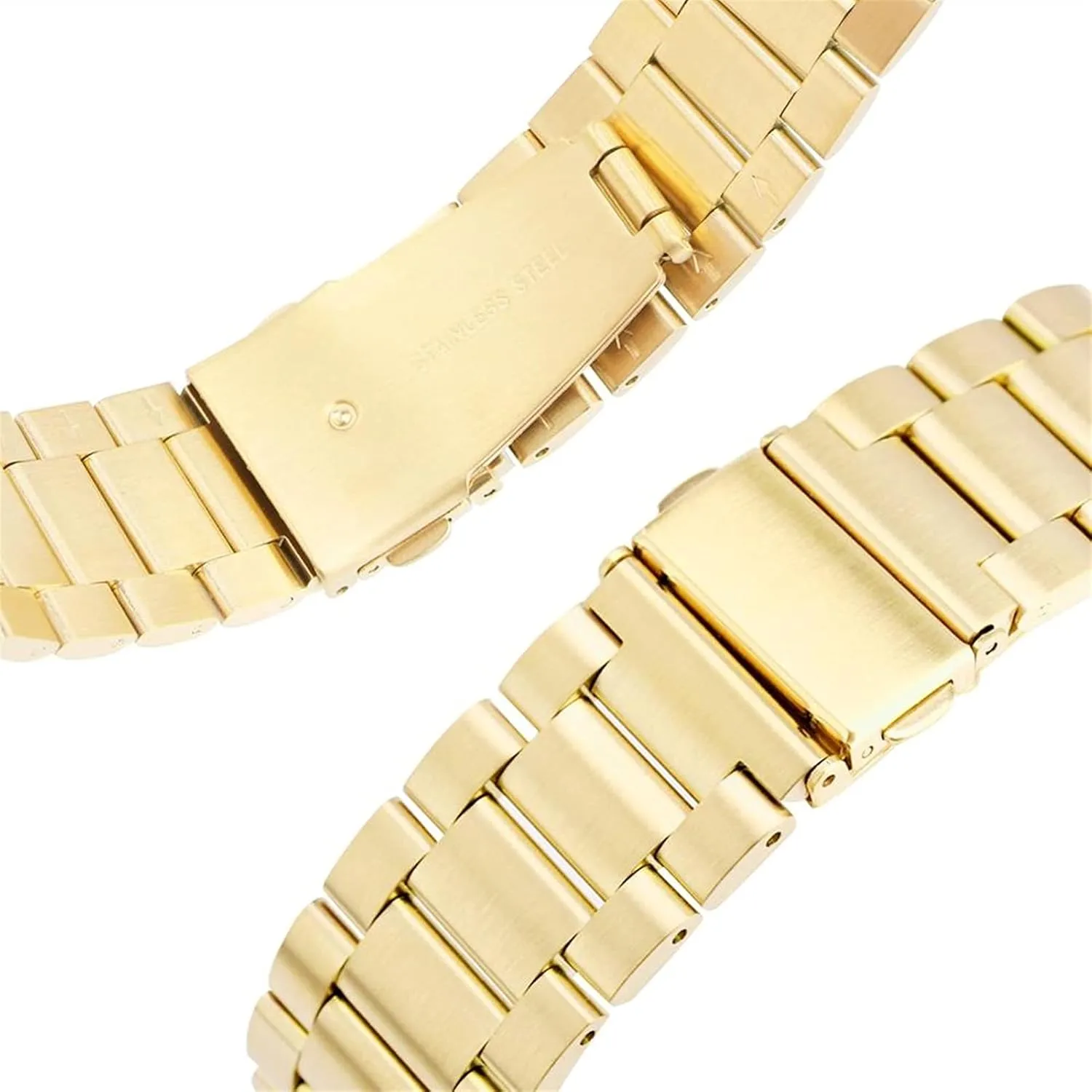 replacement folding clasp with safety clasp   2 spring fungal appreciably comfortable axe commission bars bracelet 20mm 22mm strap stainless steel gold strap watch 