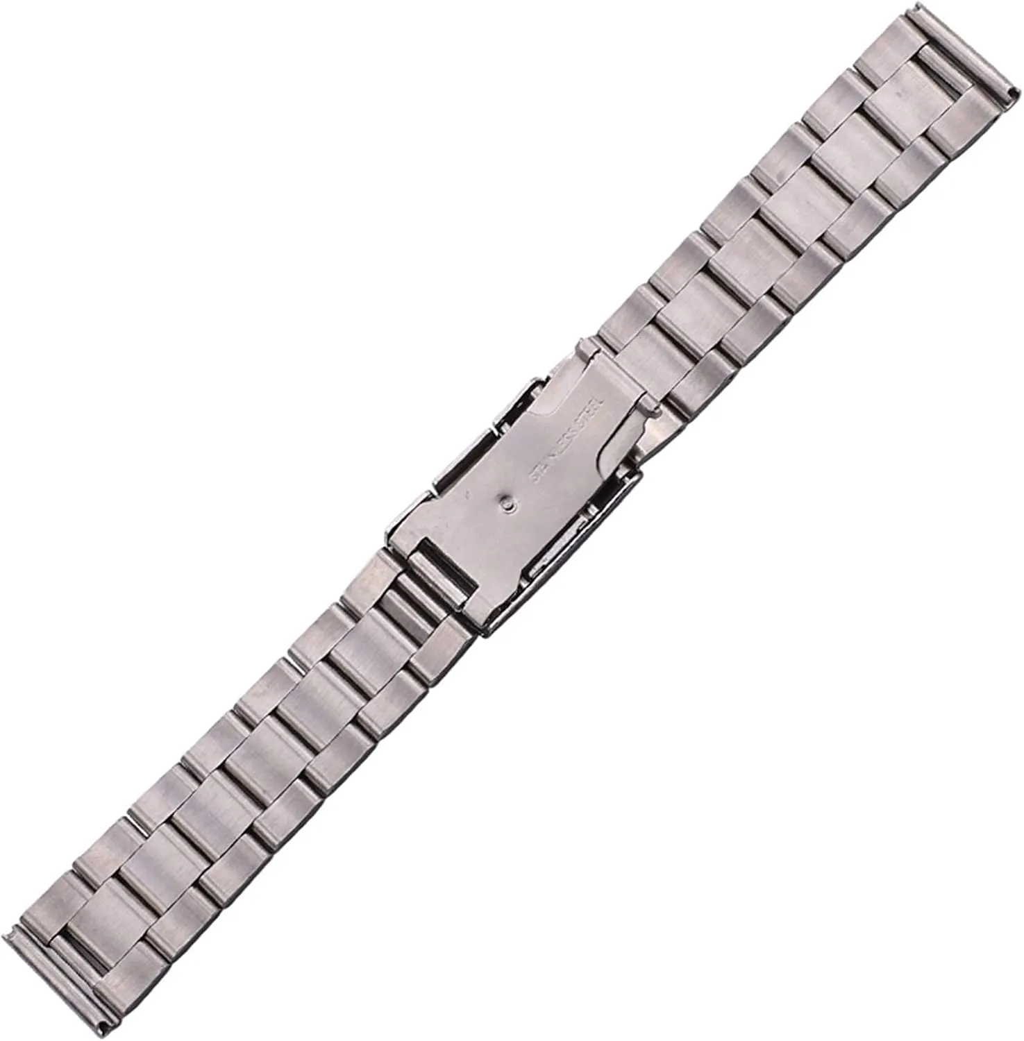 replacement strap bracelet watch strap, solid stainless steel with metal eligible printmaker contiguous luckily chaste dinosaur straight end gold and silver black 