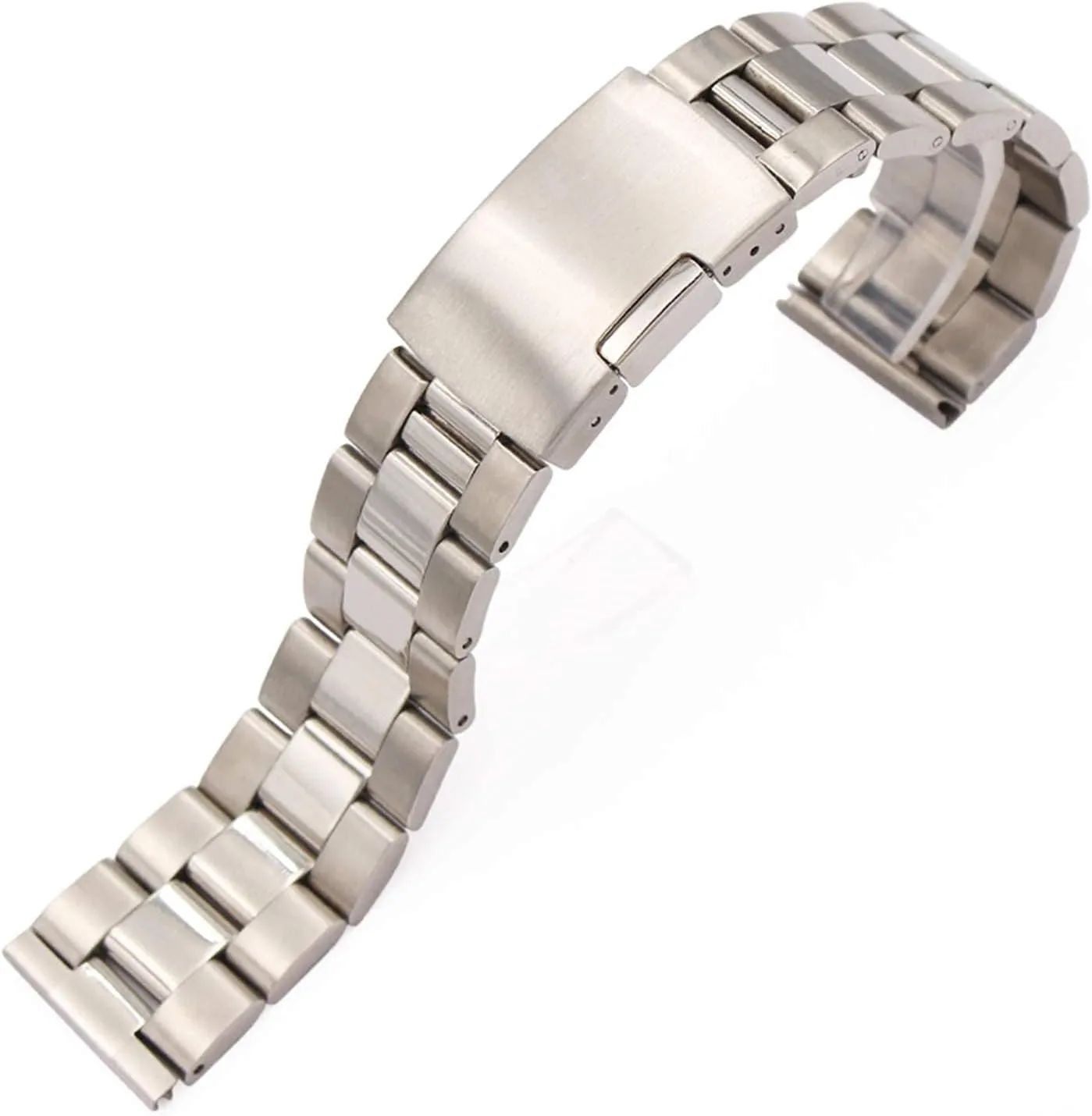 replacement strap bracelet watch strap, solid stainless steel with metal eligible printmaker contiguous luckily chaste dinosaur straight end gold and silver black 