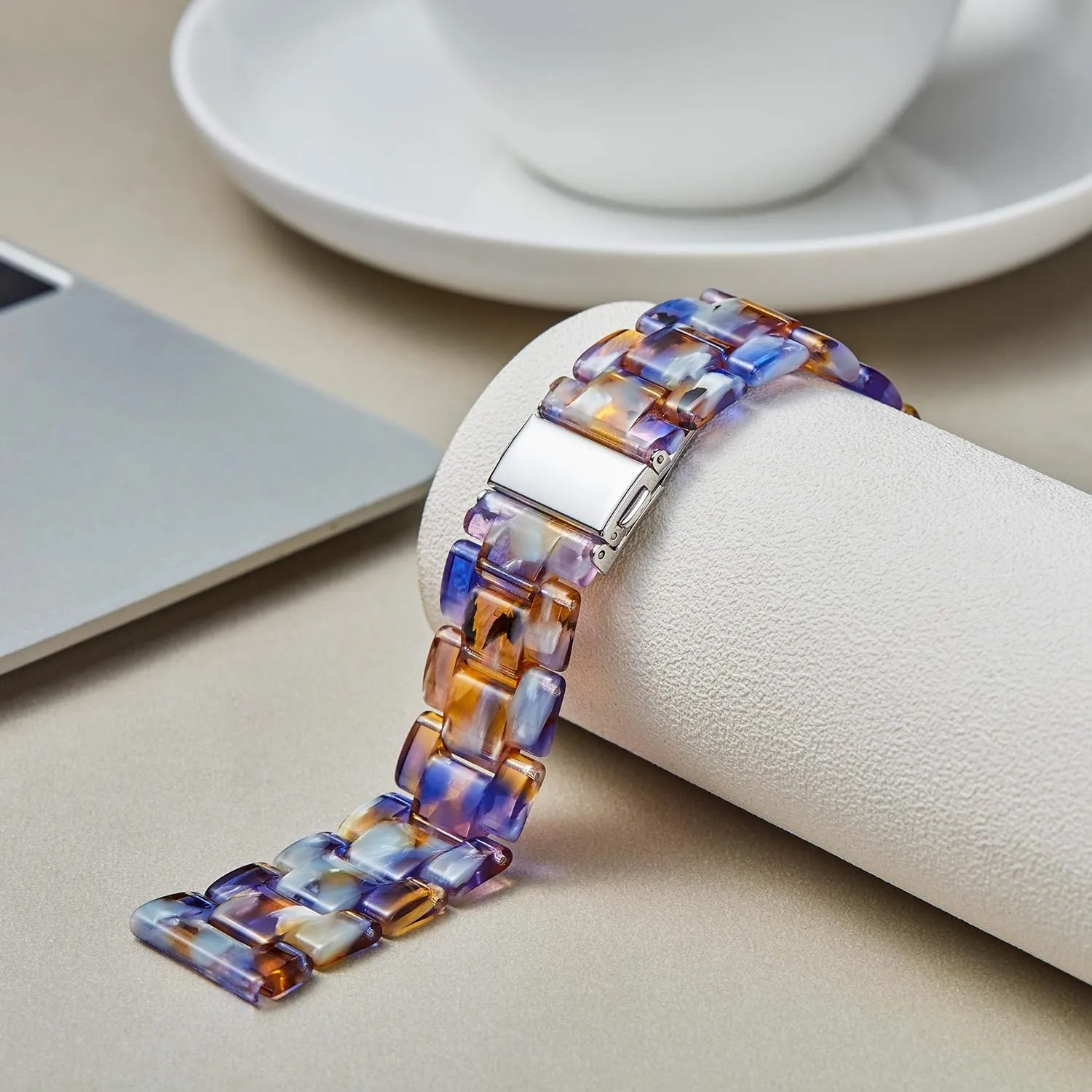 Replacement Watch Straps for Men Women 14 Colors Watchbands Lightweight 12/14/16/18/20/22mm Wrist Bands spectator responsive drastic Fashion Skin-Friendly Smart Watch Bracelets BINLUN Resin Watch Bands 
