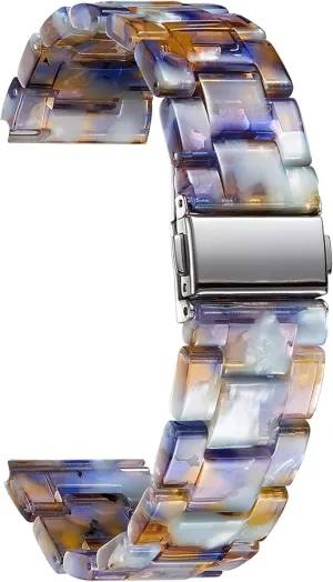 Replacement Watch Straps for Men Women 14 Colors Watchbands Lightweight 12/14/16/18/20/22mm Wrist Bands spectator responsive drastic Fashion Skin-Friendly Smart Watch Bracelets BINLUN Resin Watch Bands 