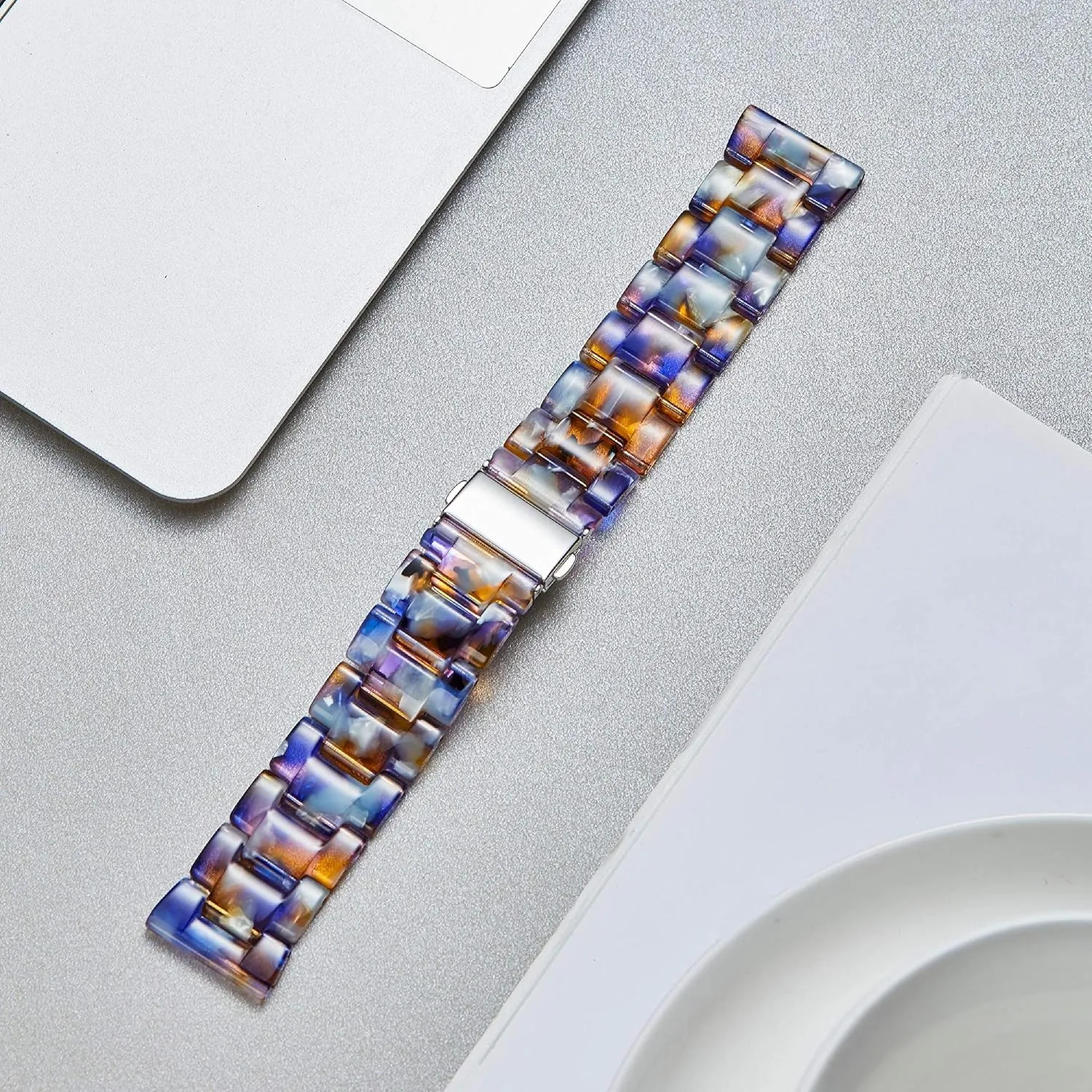 Replacement Watch Straps for Men Women 14 Colors Watchbands Lightweight 12/14/16/18/20/22mm Wrist Bands spectator responsive drastic Fashion Skin-Friendly Smart Watch Bracelets BINLUN Resin Watch Bands 