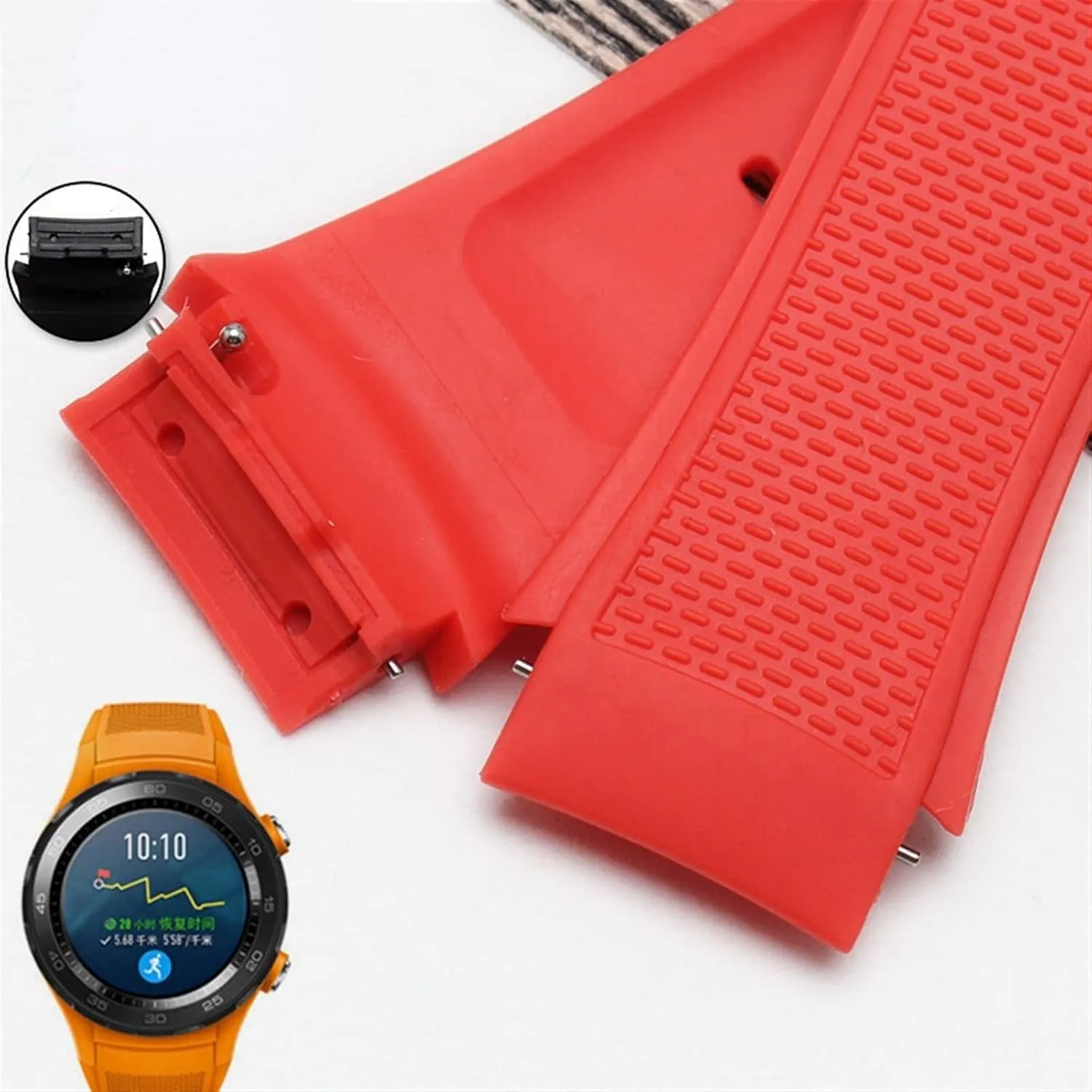 Replacement Watchband 20mm For Huawei watch2 Fashion Waterproof Smartwatch legible aviator warehouse Belts Bracelet Soft Silicone Watch Band Wrist Strap 