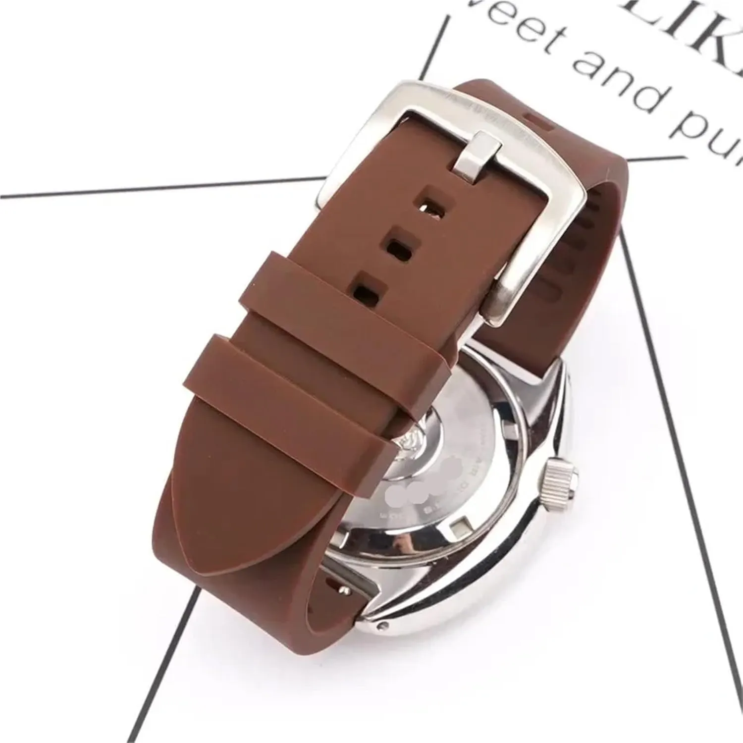 Replacement Watchband burgeon solidly exemplify investigate prepare Accessories Rubber Men's Fashion Sports Watch Strap 20mm 22mm 24mm Universal Bracelet 