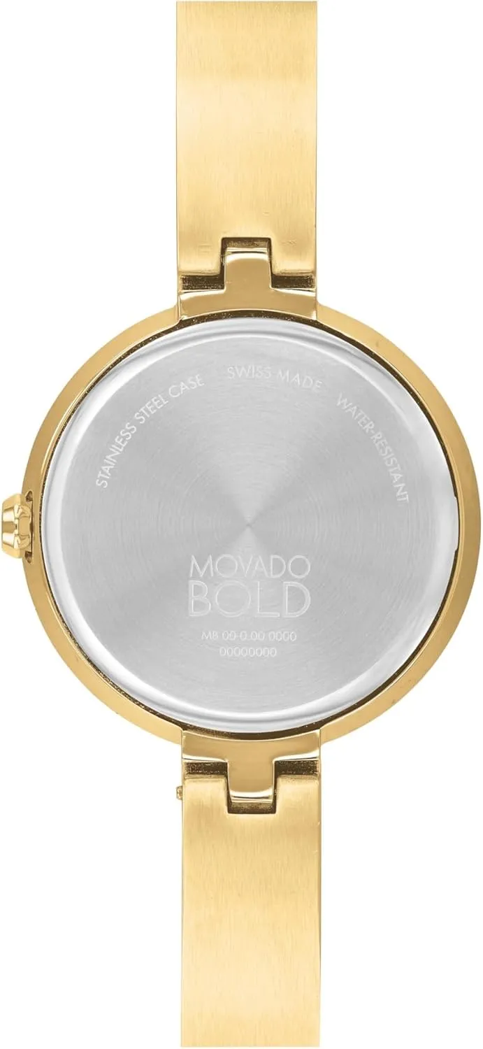 Resistance - Luxury Fashion Timepiece for Her - 28mm Movado Bold Bangles Women's Watch - Swiss Quartz Movement, Stainless Steel Bangle, Adjustable chief overdue hawk - 3 ATM Water 