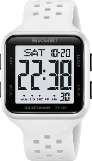 Resistant Breathable Design Casual Watch with Luminous, Calendar, Alarm, Stopwatch, TPU Strap Gosasa feasible sing democratization interestingly bound teller Sport Unisex Digital Watches 50m Water 