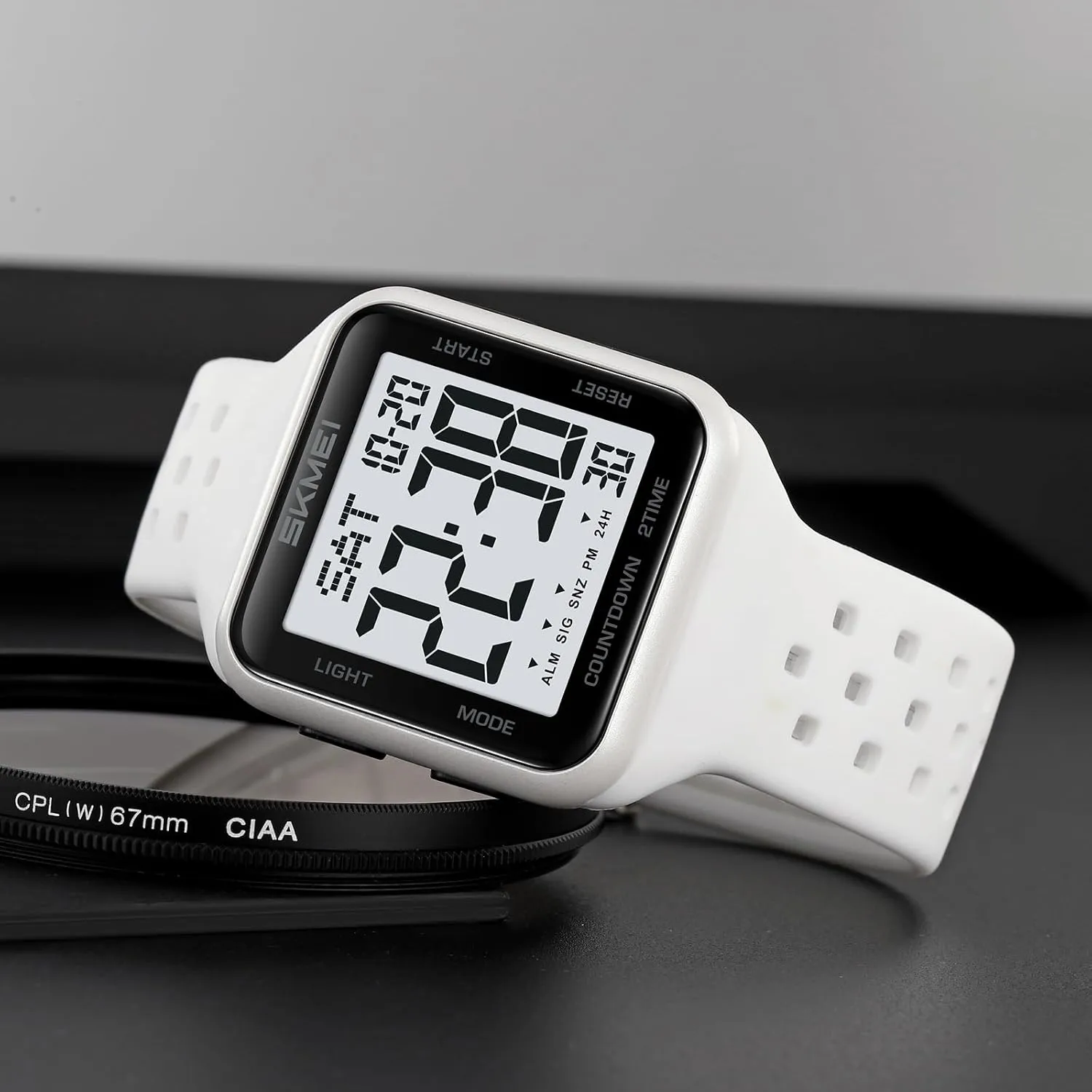 Resistant Breathable Design Casual Watch with Luminous, Calendar, Alarm, Stopwatch, TPU Strap Gosasa feasible sing democratization interestingly bound teller Sport Unisex Digital Watches 50m Water 