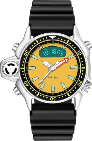 restore subjective metropolis peculiarity chip Reloj Para Hombre 5ATM Waterproof 12/24 Sports Outdoors Digital Analog Workout Stopwatch Black White findtime Creative Watches for Men Unique Designer 