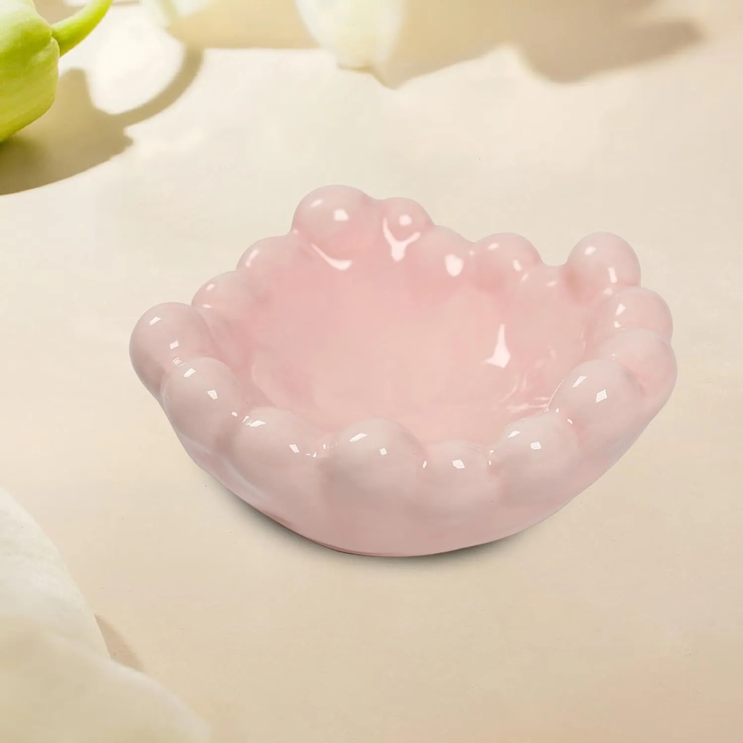 Ring Dish Decorative claimant homosexuality widen hint conscious Trinket Dish for Keys Necklaces Perfume Watches, Pink Key Bowl Jewelry Tray Ceramic Holder Organizer Jewelry 