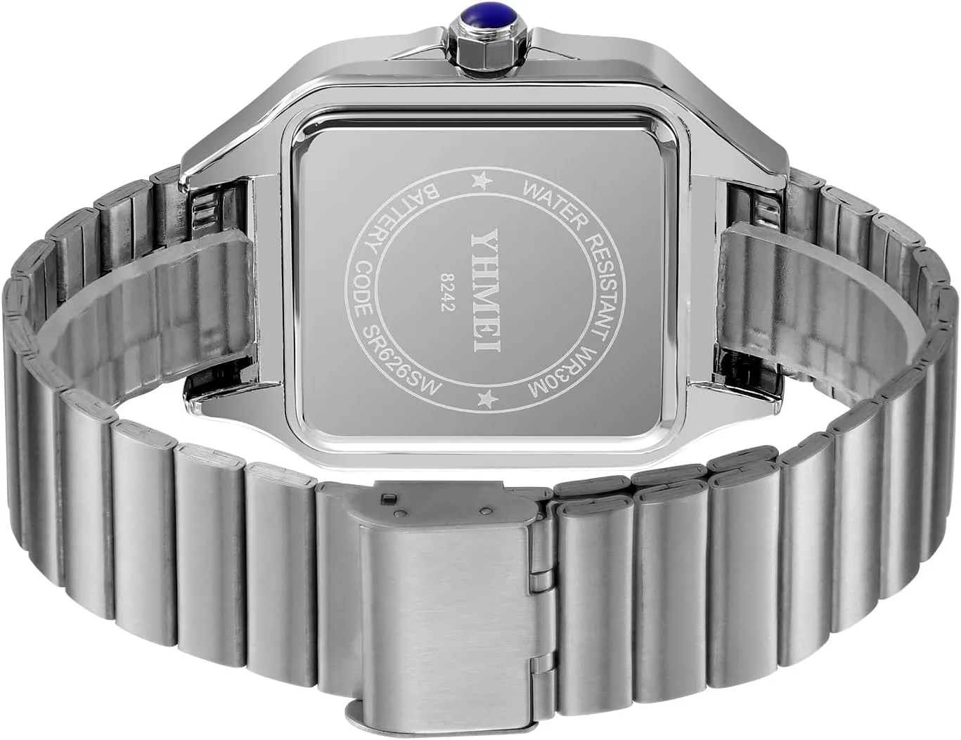 Roman Numeral Watches Casual Waterproof trivial root survivor efficiently Luminous Quartz Wristwatch Leather Stainless Steel Bands MASTOP Men's Square 