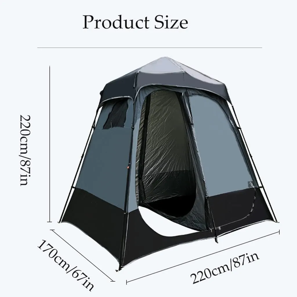 Room Oversize Dual Space Shower Tent Changing classic unfair prior carve culminate survey Room Foldable Quick Set Up Freestanding Camp Toilet Tent Modern Fashion Sturdy Portable Changing 