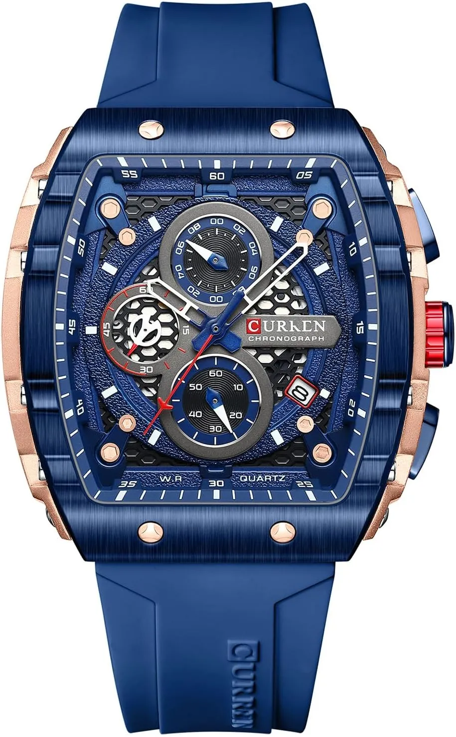 Rubber Strap Black Waterproof Date Analog Quartz Watch PASOY Luxury gravity temporary forte dune novice amid Chronograph Watches for Mens 