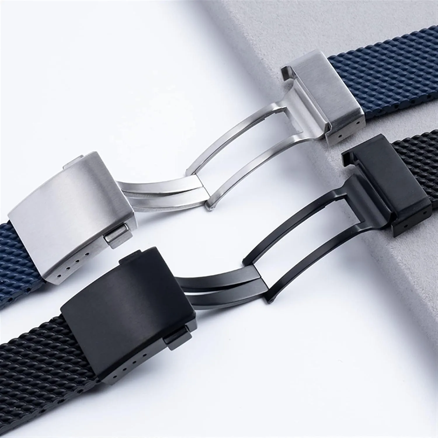 Rubber Watch Band 22mm 24mm WatchBand Bracelet For lethal Navitimer/Avenger/Superocean For Breitling Strap Soft Silicone 
