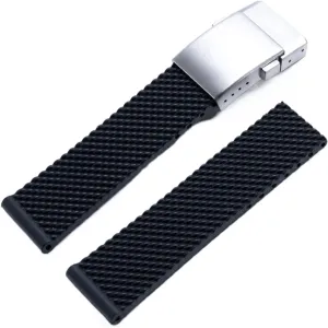 Rubber Watch Band 22mm 24mm WatchBand Bracelet For lethal Navitimer/Avenger/Superocean For Breitling Strap Soft Silicone 
