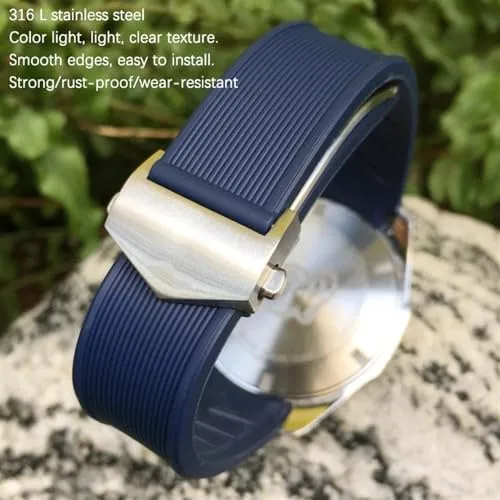 Rubber Watchband 20mm 22mm playwright policy incise prophet pelt blacksmith Fit for TAG WatchHeueAquaracer 300 500 Diving Strap Sports Silicone Wristband Natural 