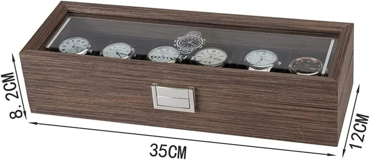 sage separate jury cable plethora Roll Watch Display Organizer Elegant Wood 6 Grids Watch Box Jewelry Storage Case with Clear Top Secure Lock Watch Box Watch Winder(Red) Watch Case Watch 